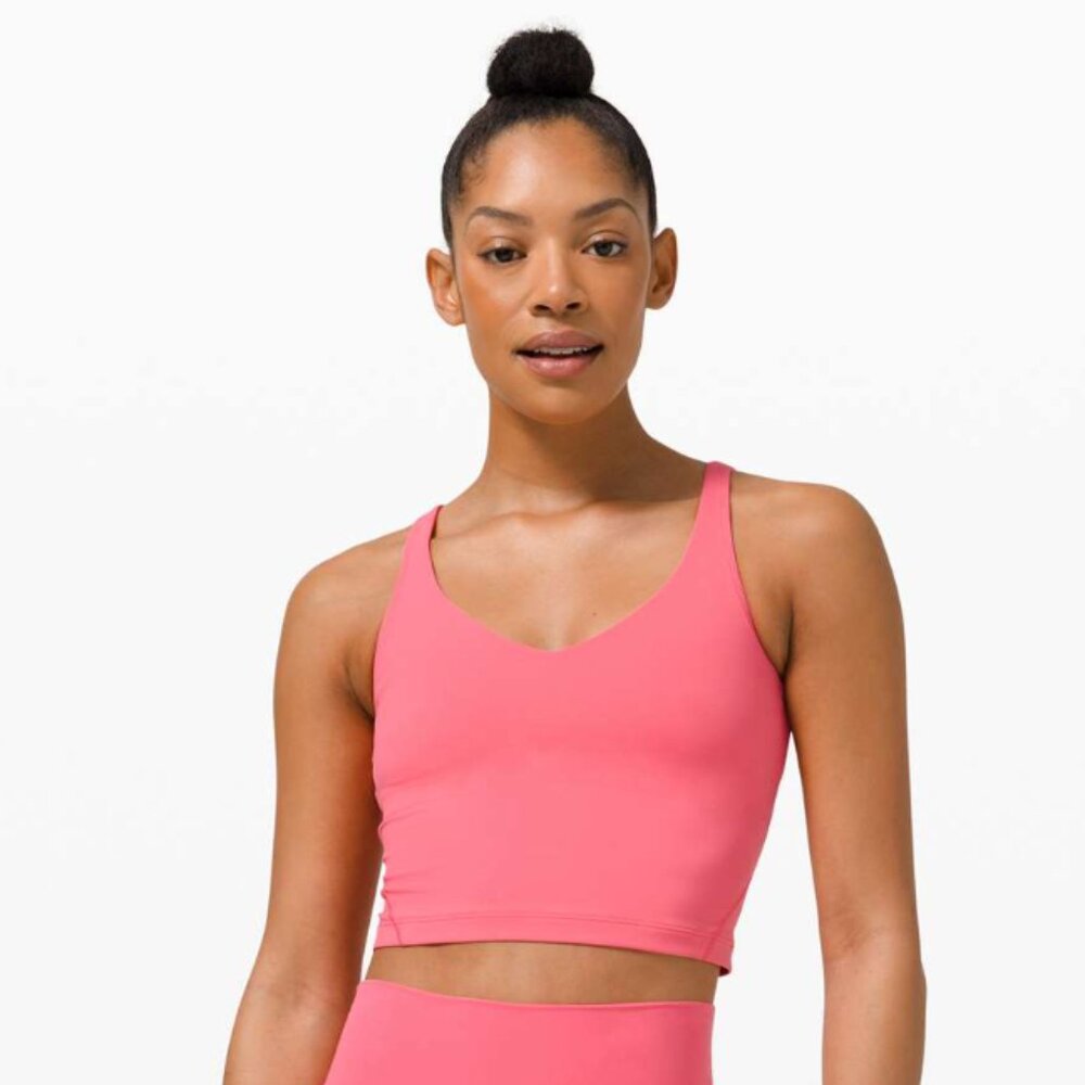 lululemon athletica Coral Pink Cropped Tank